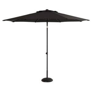 Czarny parasol Hartman, ø 300 cm