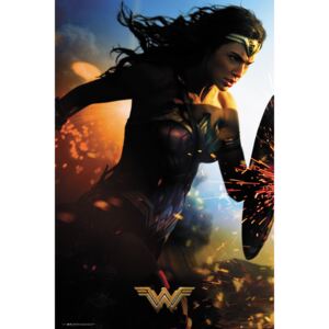 Plakat, Obraz Wonder Woman - Run, (61 x 91,5 cm)