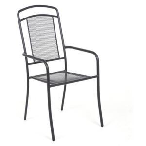 Metalowe krzesło ogrodowe Venezia - antracyt