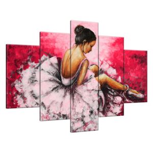 Obraz na ścianę - Baletnica w różu CANVAS + DRUK SOLWENTOWY 150x105