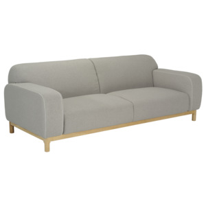 Sofa tapicerowana Break, 3 osobowa, dł. 224 x gł.98 x wys.77 cm - szara