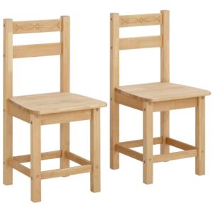 Ponadczasowe, sosnowe krzesła - 2 sztuki