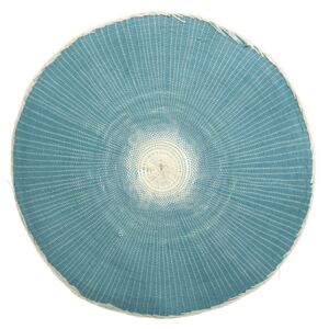 Podkładka na stół pod talerz OUTLAND, mata ochronna w kolorze niebieskim, 38 cm