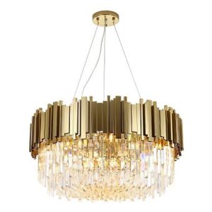 Illuminating Chandelier Brass– żyrandol kryształowy 45cm