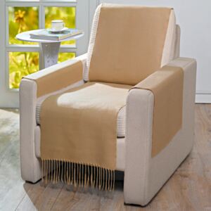 Narzuta na fotel - karmelowa - Rozmiar 50x200cm