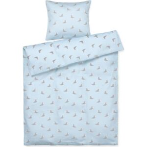 Pościel dziecięca Songbird 100 x 140 cm niebieska z poszewką na poduszkę 40 x 45 cm