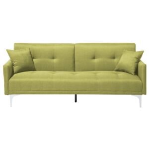 Sofa z funkcją spania zielona - kanapa rozkładana - wersalka - LUCAN
