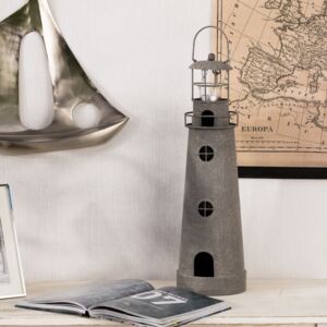 Lampion Lighthouse wys. 60cm Grey