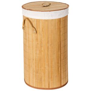 Bambusowy kosz na pranie, jasny brąz, 55 litrów, WENKO