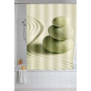 Zasłona prysznicowa Sand and Stone, tekstylna, 180x200 cm, WENKO