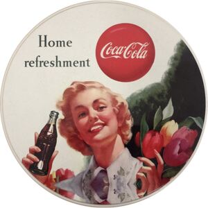 Okrągła puszka Coca-Cola