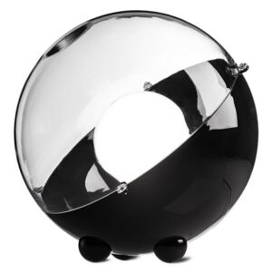 Lampa podłogowa ORION - kolor czarny z transparentną pokrywą, KOZIOL