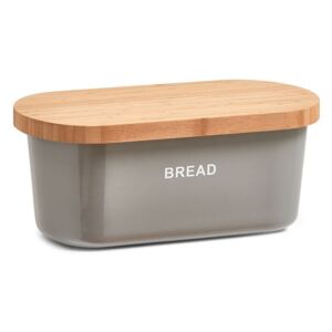Szary chlebak BREAD z deską do krojenia, 2w1, ZELLER