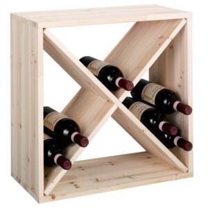 Drewniany stojak na wino, 24 butelek, ZELLER