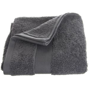 Bawełniany ręcznik do rąk - kolor ciemno-szary 90 x 50 cm