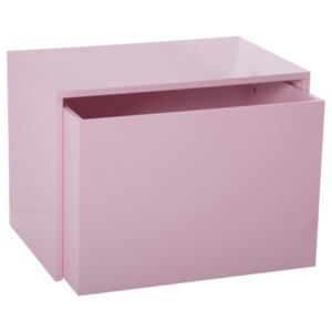 Skrzynia, wysuwany kufer, pojemnik na zabawki - kolor różowy