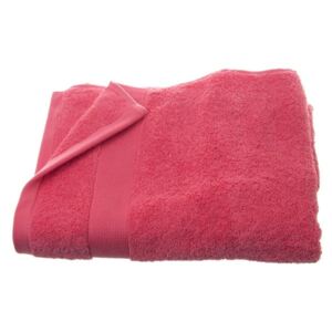Bawełniany ręcznik kąpielowy - kolor różowy 130 x 70 cm