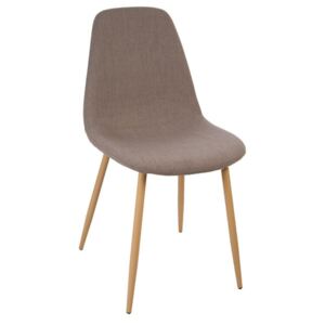 Krzesło, siedzisko do biurka, salonu - kolor taupe