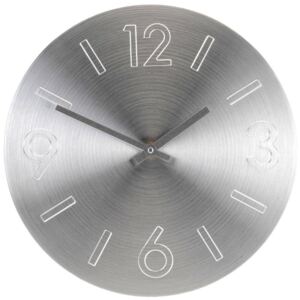 Okrągły zegar ścienny, aluminium, Ø 35 cm