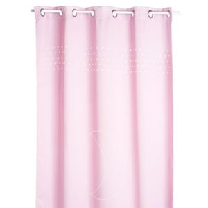Różowa zasłona okienna dla dzieci MOON 140 x 260 cm