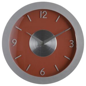 Zegar na ścianę w nowoczesnym stylu, zegar z cyframi, nowoczesny zegar, zegar do salonu, zegar kuchenny, zegar czerwony