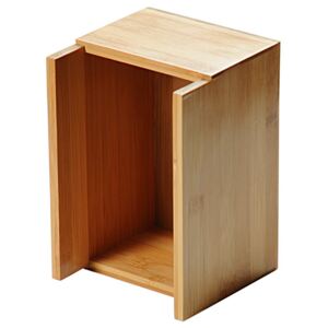 Bambusowy pojemnik na serwetki z pudełkiem na sztućce, serwetnik drewniany, stojak na serwetki, organizer kuchenny, akcesoria kuchenne