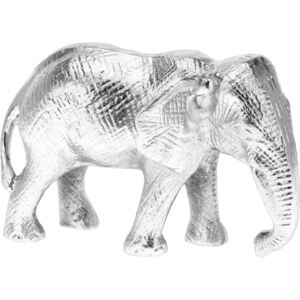 Figurka srebrna w kształcie słonia, amulet przynoszący szczęście, dekoracja do salonu