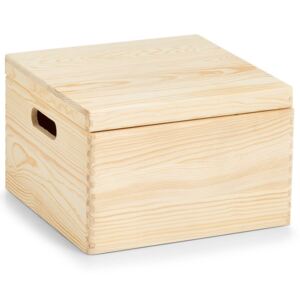 Pojemnik zamykany z drewna sosnowego, skrzynka do przechowywania przedmiotów, pudełko łatwe w czyszczeniu