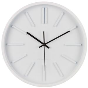 Okrągły zegar ścienny Ø 35 cm Quartz, kolor biały