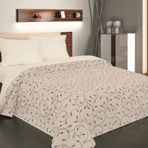 Forbyt Narzuta na łóżko Indiana brązowa, 140 x 220 cm