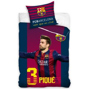 Tip Trade Pościel bawełniana FC Barcelona Pique, 160 x 200 cm, 70 x 80 cm