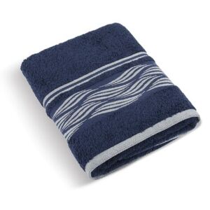 Bellatex Ręcznik kąpielowy Fala niebieski, 70 x 140 cm