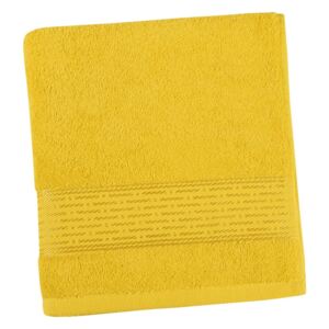 Bellatex Ręcznik kąpielowy Kamilka Pasek żółty