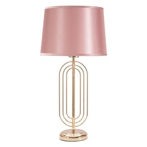 Różowa lampa stołowa Mauro Ferretti Krista, wys. 55 cm