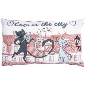 Trade Concept Poszewka na poduszkę Koty w mieście, 30 x 50 cm