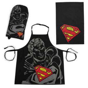 TipTrade Zestaw kuchenny Superman, czarny