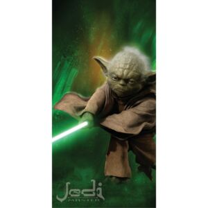 Jerry Fabrics Ręcznik Star Wars Yoda 75x150 cm