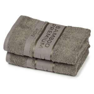 4Home Bamboo Premium ręczniki szary, 50 x 100 cm, 2 szt