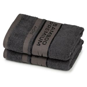 4Home Bamboo Premium ręczniki ciemnoszary, 50 x 100 cm, 2 szt