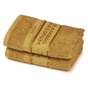 4Home Bamboo Premium ręczniki jasnobrązowy, 50 x 100 cm, 2 szt