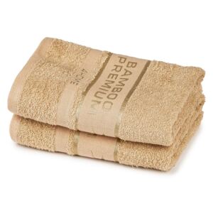 4Home Bamboo Premium ręczniki beżowy, 50 x 100 cm, 2 szt