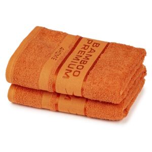 4Home Bamboo Premium ręczniki pomarańczowy, 50 x 100 cm, 2 szt