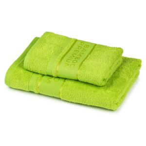 4Home Komplet Bamboo Premium ręczników zielony, 70 x 140 cm, 50 x 100 cm