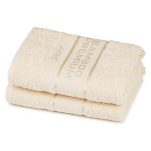 4Home Bamboo Premium ręczniki kremowy, 50 x 100 cm, 2 szt