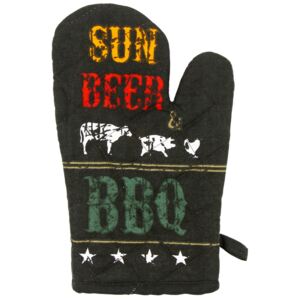 Rękawica kuchenna Sun, beer BBQ, 17 x 27 cm