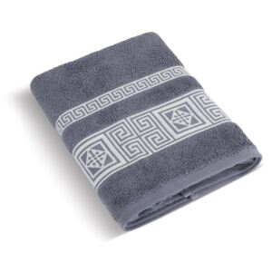 Ręcznik Grecka kolekcja szaroniebieski, 50 x 100 cm, 50 x 100 cm