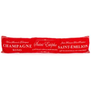 Poduszka uszczelniająca ozdobna do okien Champagne czerwony, 90 x 20 cm