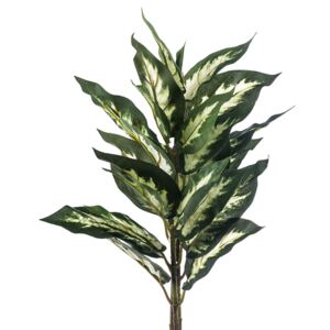 Sztuczny kwiat Difenbachia maculata zielono-kremow