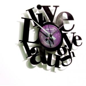 Discoclock 007 Live Love Laugh zegar ścienny