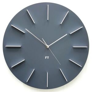 Future Time FT2010GY Round gray Designerski zegar ścienny, 40 cm